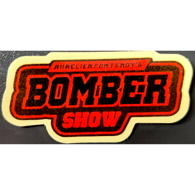 Bomber Show - Sticker noir et rouge