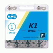 KMC-Chaîne K1 WIDE-Silver/Black-110m-1/2"x1/8"