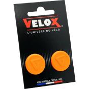VELOX - Bouchons de guidon orange fluo