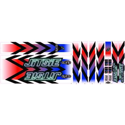 Kit d'autocollants vélo Varial Race 20"/26" JITSIE X PRO2ROO (2 coloris disponibles)