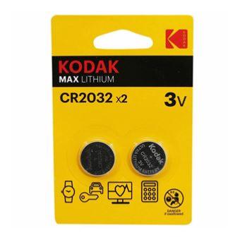KODAK - Pile bouton CR2032 Lithium 3V (par2)